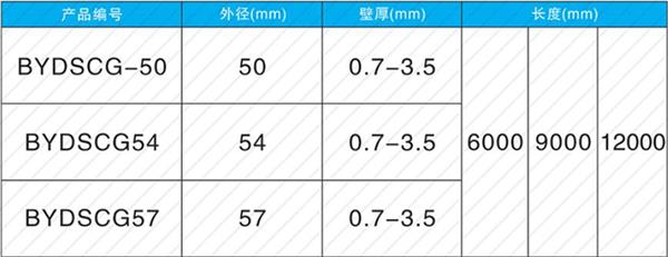 温州钳压式声测管产品规格尺寸